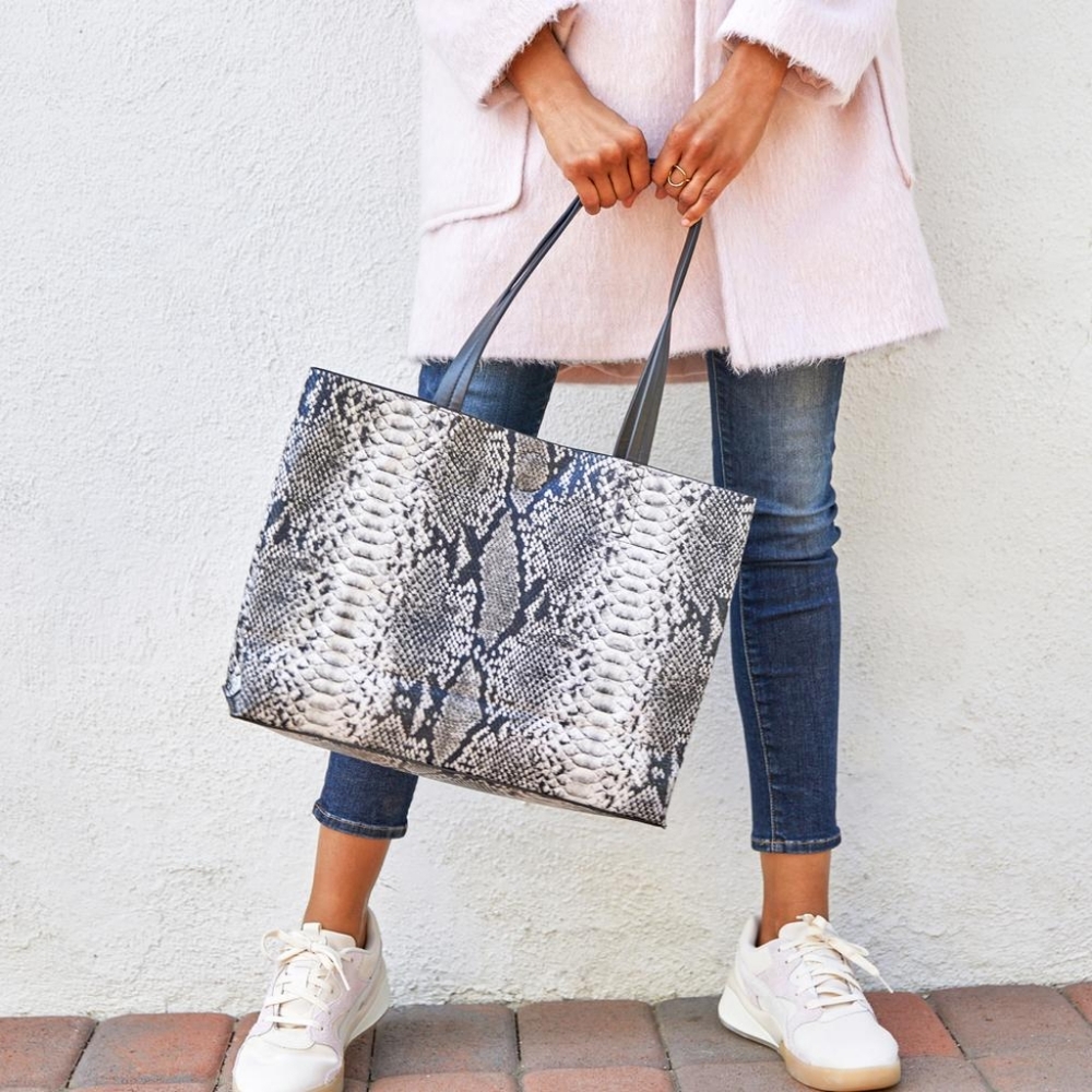 Summer & Rose Snakeskin Tote